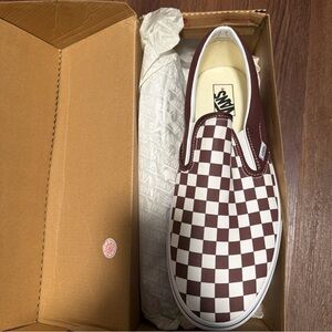 Vans Canvas Plaid Print Loafer Sneakers Men's Size: 13